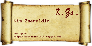 Kis Zseraldin névjegykártya